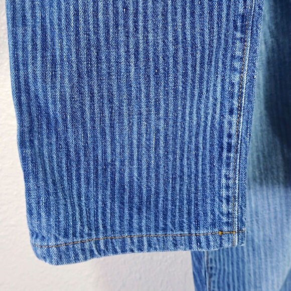 True Religion Geno Jeans Flag Patch Blue Size 29 Vintage Inspired Americana - Picture 6 of 13